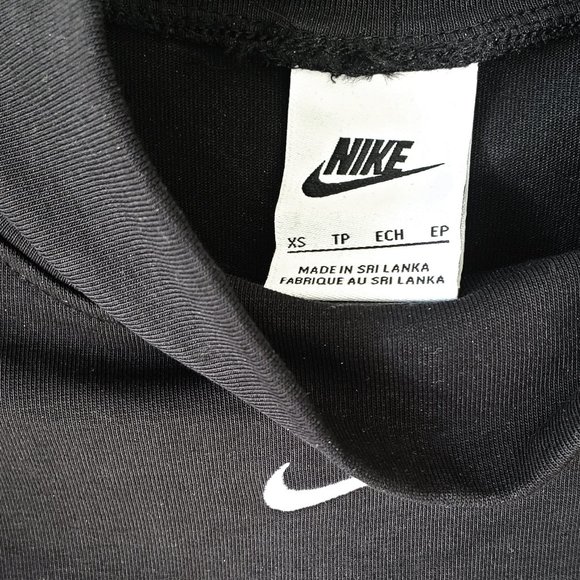 Nike Sportswear Essentials Black Long Sleeve Mock Neck Top - Picture 3 of 3
